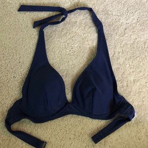 Navy Bikini Top